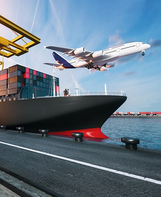 LTDA driver preparing air freight for dispatch